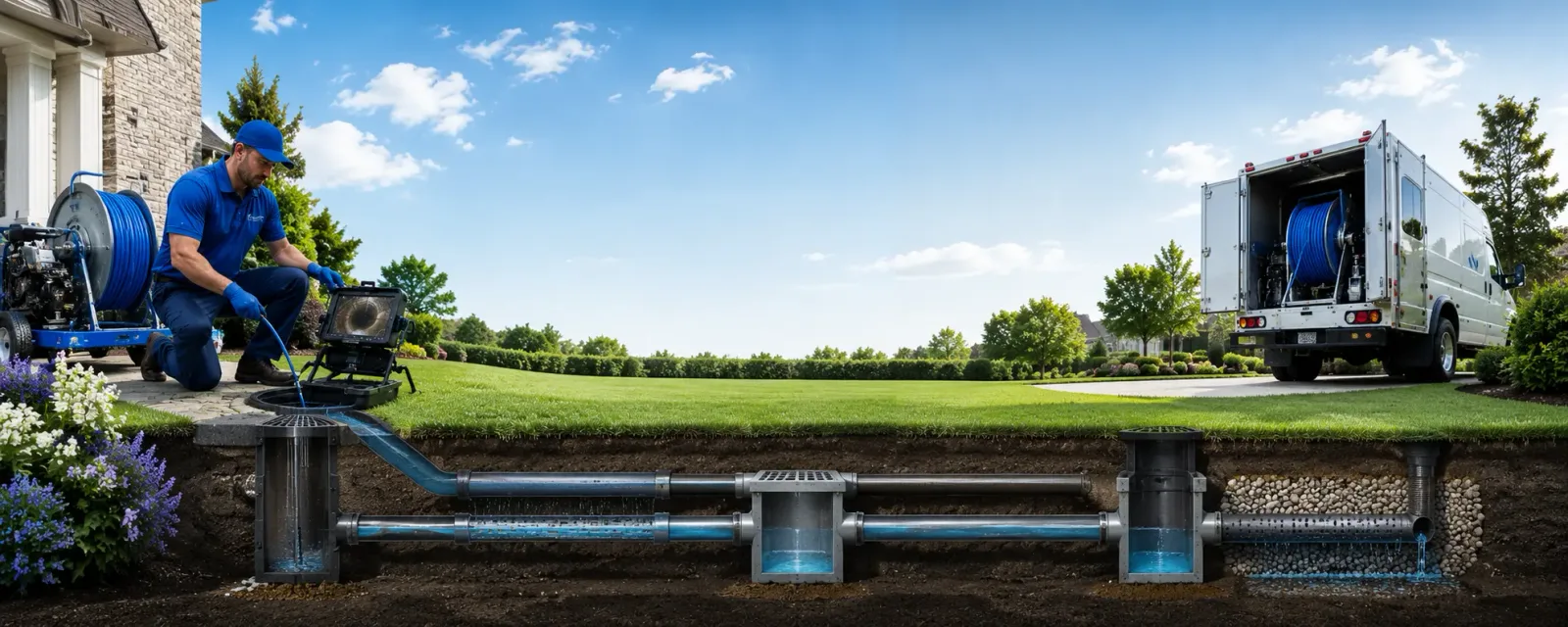 Outdoor drain cleaning information for Offerman, GA